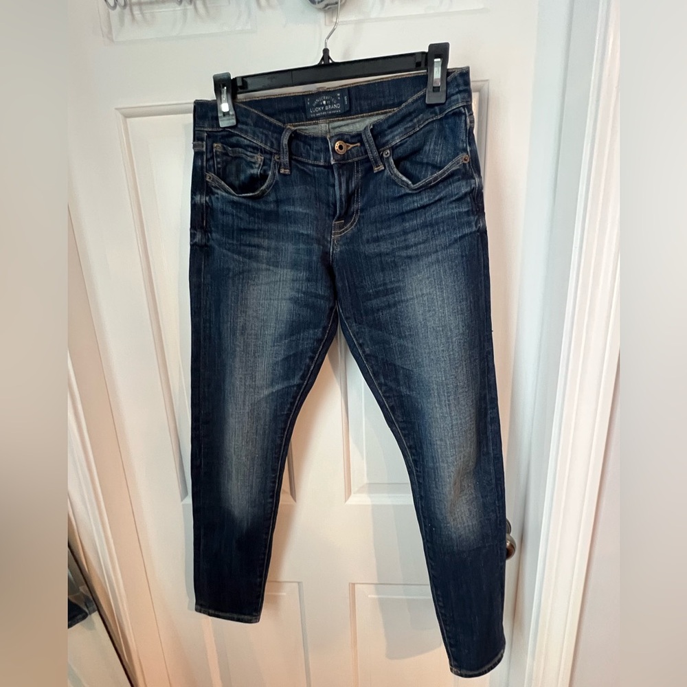 Lucky Brand Sienna Cigarette Skinny Jeans Dark Wash Size 0/25